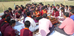 Hawan resonant with Ved Mantras, performed by class X and XII students to seek the blessing of almighty for their forthcoming Term-I  Board Exam.
